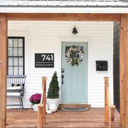 metal house number sign front porch address plaque personalized metal signs new home gift 1