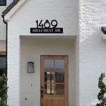 mid century modern metal house number sign home address sign housewarming gift 0