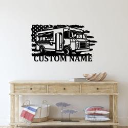 mobile food store fast food truck business custom metal signs 1