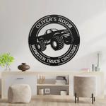 monster truck crossing business custom metal signs 0