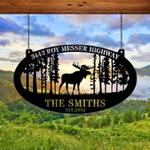 moose hunting welded moose hunting hunter dad gift custom metal signs 0