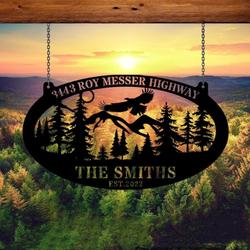 mountain eagle monogram eagle nest custom metal signs 1