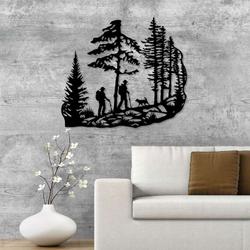 mountain hiking metal sign pine trees sign trekking couple gift home outdoor decor 5