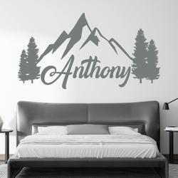 mountain woodland custom metal sign nature sign for outdoorsy people home living room decor 2