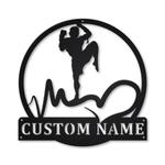 muay thai metal sign personalized metal name signs home decor sport lovers gifts 0