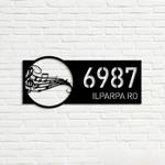 music note house number address sign music studio business custom metal signs 0