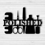 nail salon personalized salon business decor custom metal sign 0