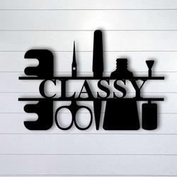 nail salon personalized salon business decor custom metal sign 1
