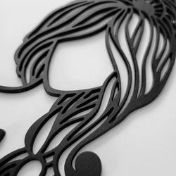 namaste girl metal wall art laser cut metal sign yoga room decor gift for women 2