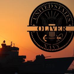navy veteran personalized metal name sign gifts for veteran gift for army vet 1