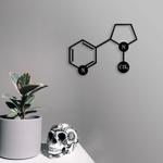 nicotine molecule science art chemistry art custom metal signs 0