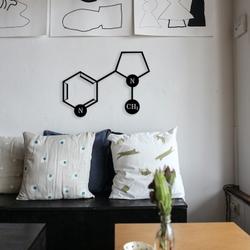 nicotine molecule science art chemistry art custom metal signs 1