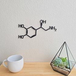 norepinephrine molecule science art chemistry art custom metal signs 1