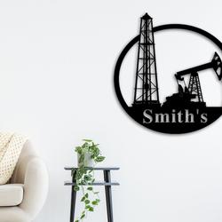 oil rig offshore custom metal name sign driller derrickhand motorman roughneck 4