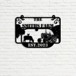 outdoor welcome farmhouse cow chicken tractor custom metal signs gift for farmer 0