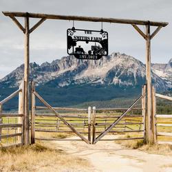 outdoor welcome farmhouse cow chicken tractor custom metal signs gift for farmer 2
