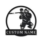 paintball metal sign personalized metal name signs home decor sport lovers gifts 0