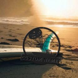 paragliding metal sign personalized metal name signs home decor sport lovers gifts 1