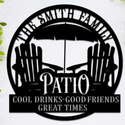 patio metal sign customized family name patio decor backyard lovable sunset beach outdoor decoration housewarming gift pool bar signs 4