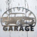 personalized 1955s tri five car garage metal name sign home decor gift for truck drivers 0