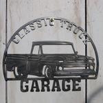 personalized 1960s classic truck garage metal name sign home decor gift for truck drivers 0