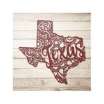 personalized 50 states home sign mandala style art yoga studio home decor custom metal sign 0