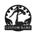 personalized acroyoga metal sign yoga studio decoration gift for acroyoga lover 0