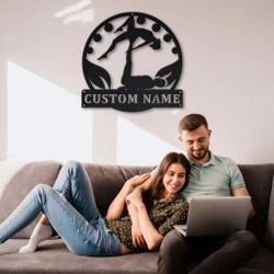 personalized acroyoga metal sign yoga studio decoration gift for acroyoga lover 2