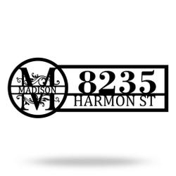 personalized address sign custom metal family name sign front door decor housewarming gift 1