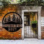 personalized address sign wild house outdoor decor custom house number metal sign 0