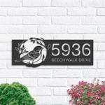 personalized american robin bird address sign custom metal signs 0