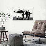 personalized army helicopter team sign independence day veteran day patriotic decor custom metal sign 0