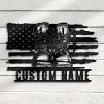 personalized army soldier boots combat sign independence day veteran day patriotic decor custom metal sign 0