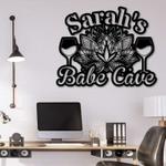 personalized babe cave sign she shed custom metal signs housewarming gifts 0
