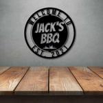 personalized backyard bar and grill sign bbq sign backyard patio home decor 0