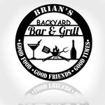 personalized backyard bar and grill sign kitchen bbq outdoor sign home bar pub sign tiki bar decor 0