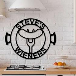 personalized backyard barbecue sign wieners funny grill sign bar and grill patio smoker decor 2