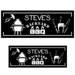 personalized backyard metal wall art bbq sign custom barbecue metal sign dads birthday gift 0