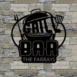 personalized bar and grill sign metal welcome signs large bar wall art metal pub sign bar wall decor 4