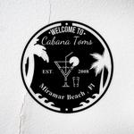 personalized bar sign cabana sign beach bar sign tiki bar sign pool bar sign tiki home outdoor decor housewarming gift 0