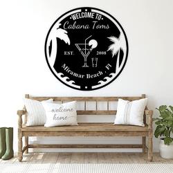 personalized bar sign cabana sign beach bar sign tiki bar sign pool bar sign tiki home outdoor decor housewarming gift 5