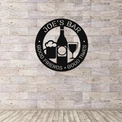 personalized bar signs wall decor art bar themed wall decor metal bar decorations home decor 1