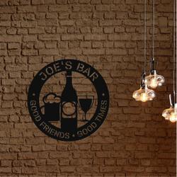 personalized bar signs wall decor art bar themed wall decor metal bar decorations home decor 3