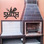 personalized barbecue sign garden sign bar and grill sign bbq enthusiast kitchen decor 0