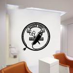 personalized barber shop decor clippers barber tools shaves custom metal sign 0