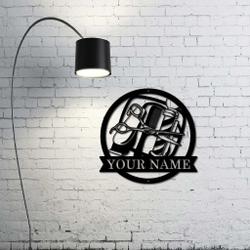 personalized barber shop metal wall art hair salon decor gift for hair stylist 1