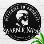 personalized barber shop sign barber shop decor hair stylist established sign barber gifts 0