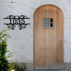 personalized bass fishing modern address sign house number plaque custom metal sign 2