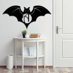 personalized bat metal sign monogram signs halloween decoration for home 0