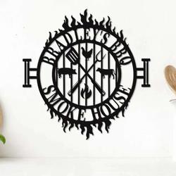 personalized bbq grill sign smokehouse sign barbecue sign patio home outdoor decor farmhouse sign 4